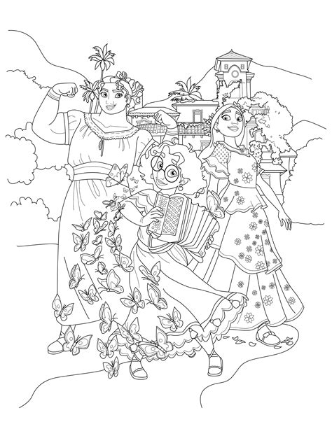 Encanto Coloring Page Digital Encanto Coloring Page Pdf Etsy Australia