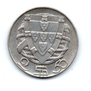 Numis Market Portugal 1947 2 50 Escudos Prata 650 Aprox 3 5g