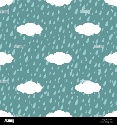 Rain Seamless Pattern Stock Vector Image And Art Alamy