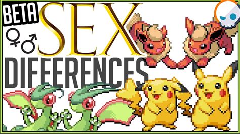 Every Cut Sex Difference In Pokemon Explained Gnoggin Youtube