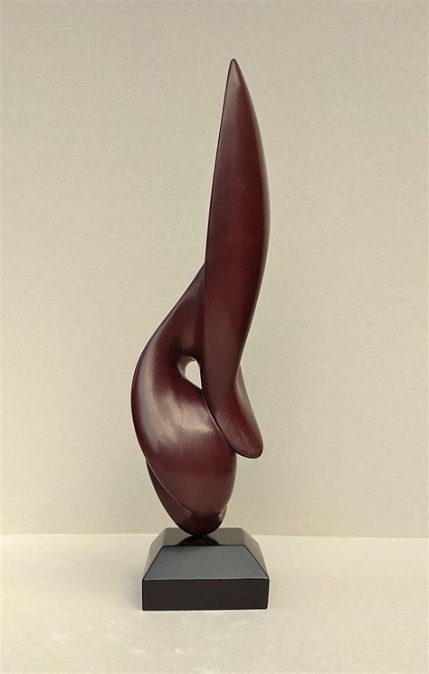 Lutfi Romhein Sublime Sensual Dark Red Oak Wood Abstract Sculpture For Sale At 1stdibs