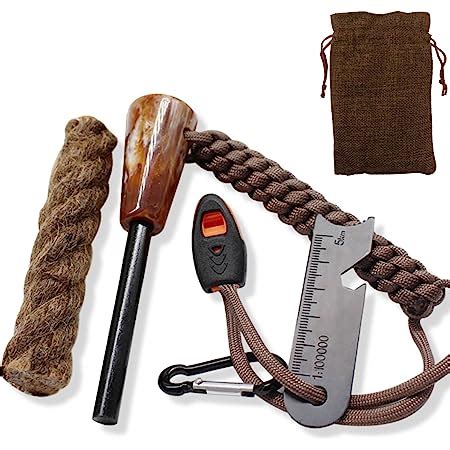 Kit Firesteel XXL Pierre à Feu de Survie Barre Magnésium Tendre de