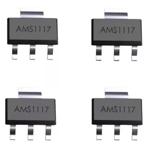 Regulador AMS1117 SOT 223 X 4 Unidades