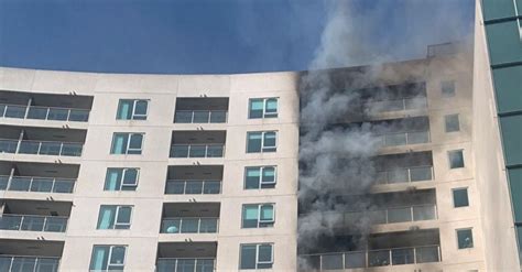 Firefighters Tackle Blaze At Dublin High Rise Apartment Building