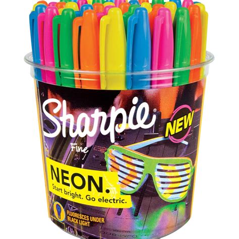 Sharpie Neon Fine Point Permanent Markers 36pk Assorted Colors