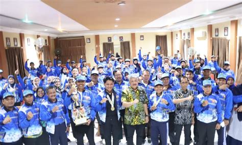 Bupati Irwan Apresiasi Kontingen Pgri Pinrang Raih Prestasi Juara