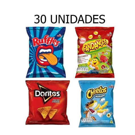 Kit C Salgadinhos Sortidos Elma Chips Ruffles G Doritos G