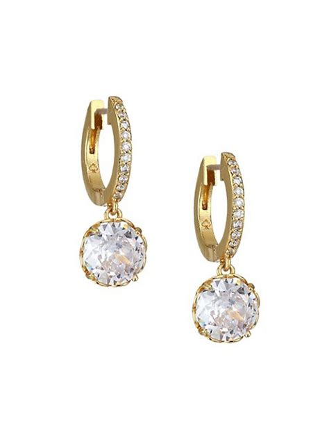 Shop Kate Spade New York That Sparkle Pave Huggie Hoop Earrings Saks