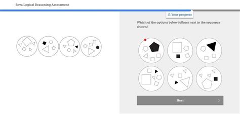 Solved Sova Logical Reasoning Assessment And Your Progress