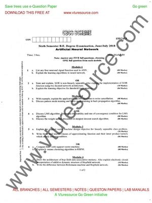 18CS742 Model Qp 18CS Model Question Paper Seventh Semester B Degree