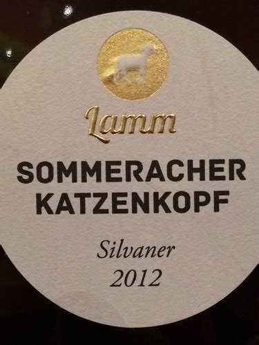 Lamm Sommeracher Katzenkopf Silvaner Vivino Australia