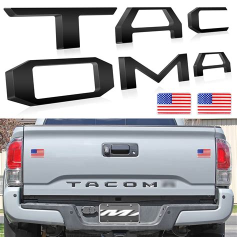 Buy Upgraded 3D Raised Tailgate Insert Letters For Tacoma 2016 2021