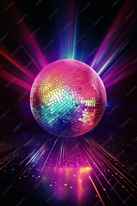 Premium Photo Vertical Image Of A Stunning Disco Ball With Fantastic