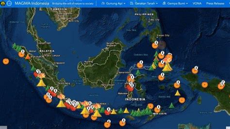 Daftar Gunung Api Di Indonesia Berstatus Waspada Dan Siaga Hingga Sabtu