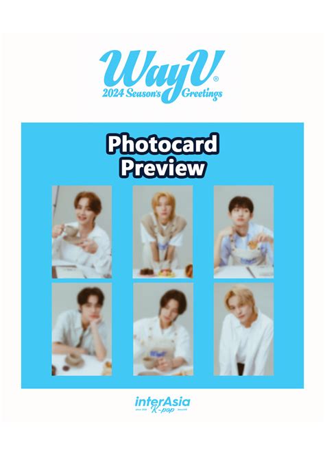 WayV 2024 WayV SEASON S GREETINGS Photocard SET K Town