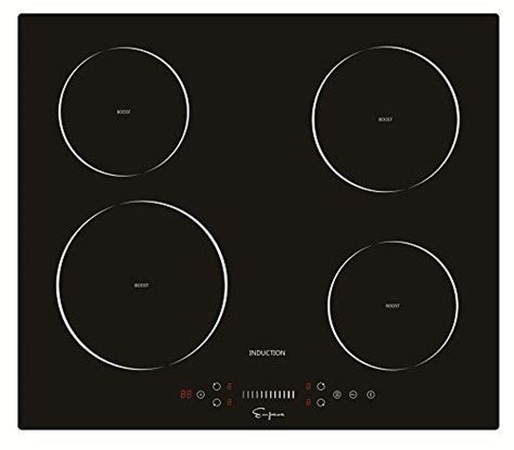 A Black Stove Top With Three Burners