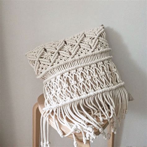 МАКРАМЕ подушка в интернет-магазине Ярмарка Мастеров по цене 1900 ...