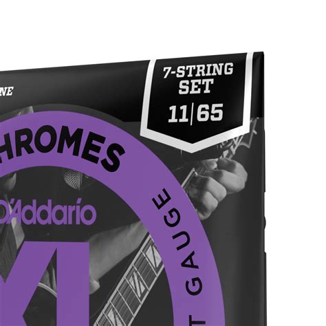 D Addario 11 65 Jazz Light 7 String Xl Chromes Flatwound Electric Guitar Strings The Laboratory