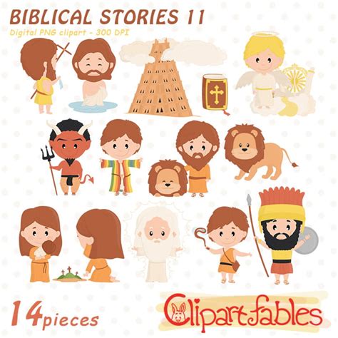 Biblical Stories Clipart Cute Biblical Characters David And Goliath