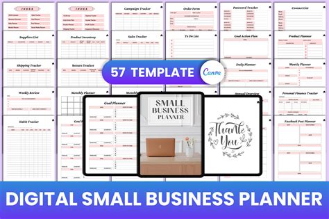 Digital Small Business Planner Canva Graphic By Munjixpro Creative