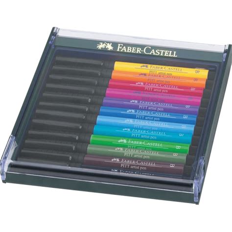 Marcadores Pincel Pitt Artist Brush Faber Castell X12 Colores