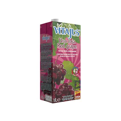 Néctar de Uvas Rojas Vitajus 1Lt Esencial Pack