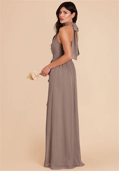 Birdy Grey Joyce Chiffon Dress In Toffee Bridesmaid Dress The Knot