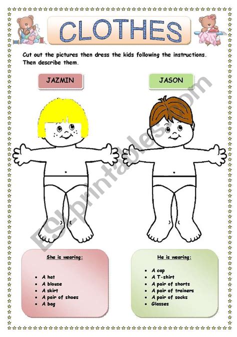 Clothes Esl Worksheet By Lamejor