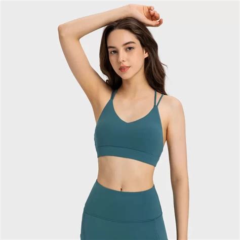 Criss Cross Sports Bra With Removable Pads