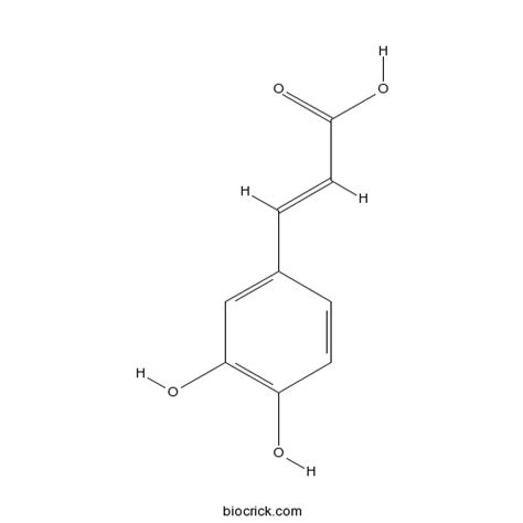 trans caffeic acid cas   phenylpropanoids high purity