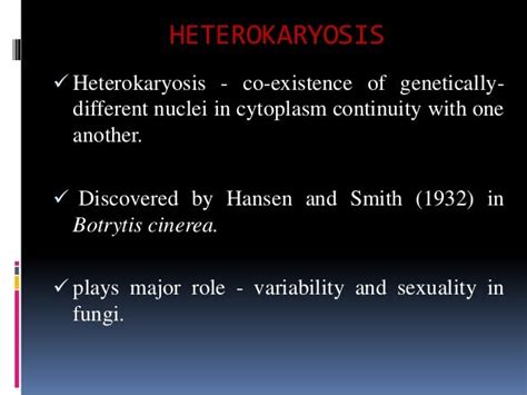 HETEROKARYOSIS IN FUNGI PDF