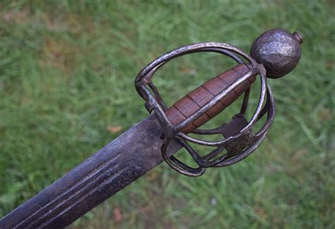 Early 17th Century English Basket Hilted Broad Sword C 1610 For Sale