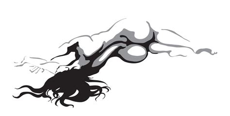 Slim Women Nude Royalty Free Vector Image Vectorstock