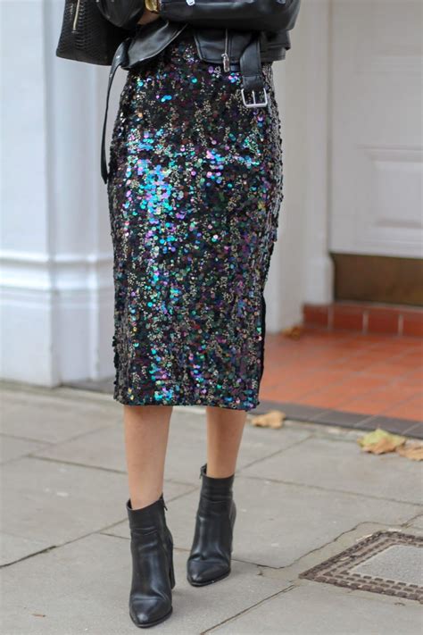 3 Sequin Midi Skirts And How To Style Them Peexo London Style