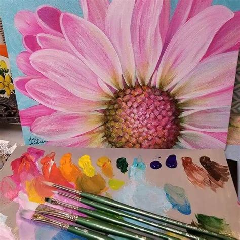 Tips On How To Paint Flowers Acrylic Painting Flowers Flower Art