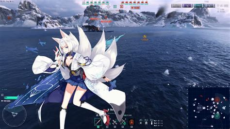 World Of Warships X Azur Lane Mod Gameplay Youtube