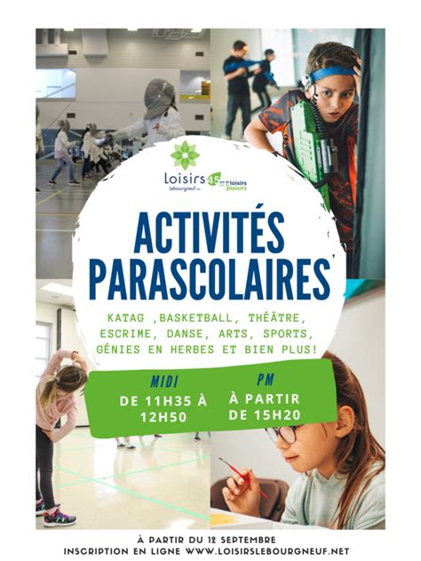 Activités parascolaires Loisirs Lebourgneuf