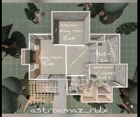 Bloxburg Layout Idea Not Mine In 2024 Tiny House Layout House