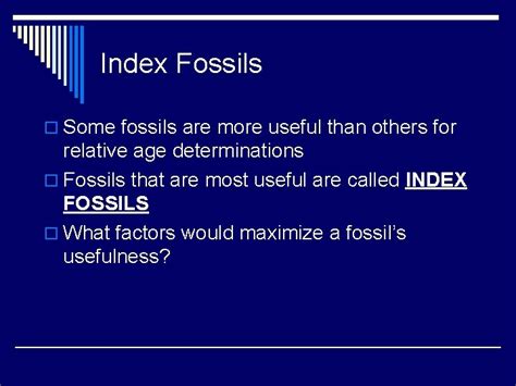 Index Fossils Evolution Biostratigraphy And The Geologic Time