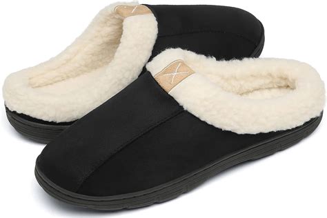 Dafenp Pantofole Uomo Invernali Memory Foam Calde Ciabatte Chiuse