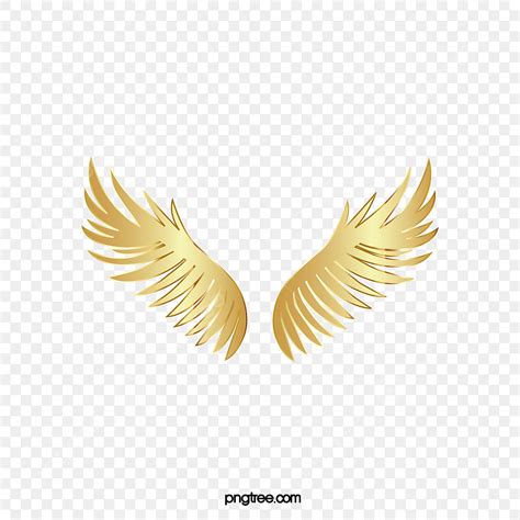 Golden Wing Vector Art PNG Golden Wings Golden Flying Wings Golden