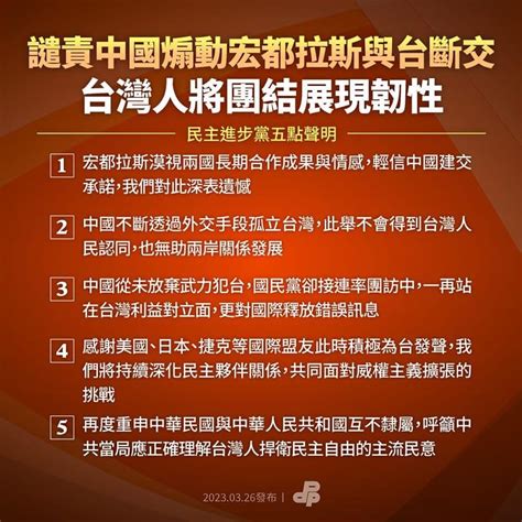 譴責中國煽動宏都拉斯與台斷交😾台灣人將團結展現韌性🫡 閒聊板 Dcard