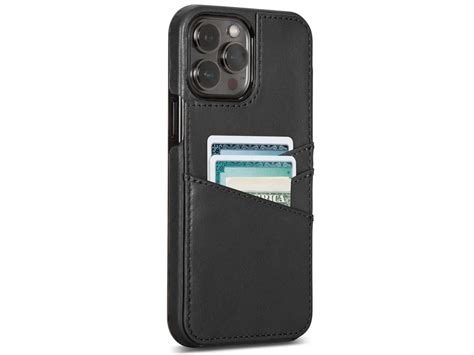 Sena Lugano Wallet IPhone 13 Pro Max Hoesje Zwart Leer