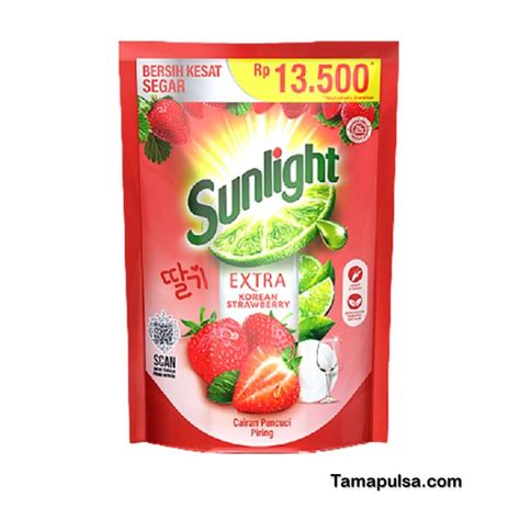 Jual Sunlight Sabun Cuci Piring Korean Strawberry Refill 560 Ml