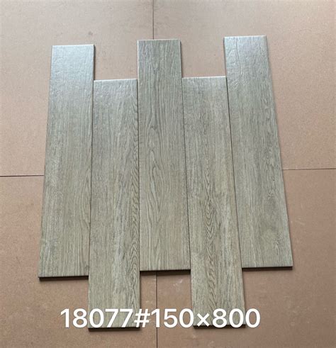 Foshan Decoration 150 X 800mm Wooden Glazed Floor Wall Ceramic Tile