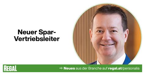 Gerhard Weinberger Neuer Spar Vertriebsleiter Regal