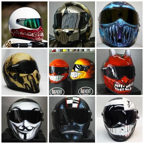 Bandit Xxr Custom Painted Motorcycle Helmets