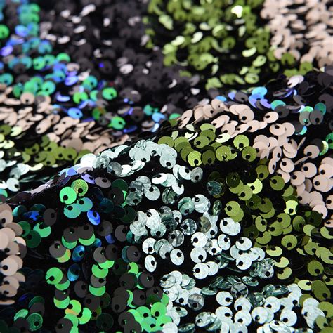 Big Wave 3D Sequin Lace Fabric Luxury Embroidered Tulle African Lace