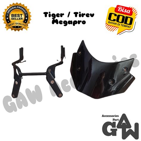 Jual Visor Megapro Primus Tiger Revo Tirev Thunder Verza Set Breket