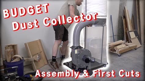 Harbor Freight Hp Gallon Dust Collector Assembly And First Cuts